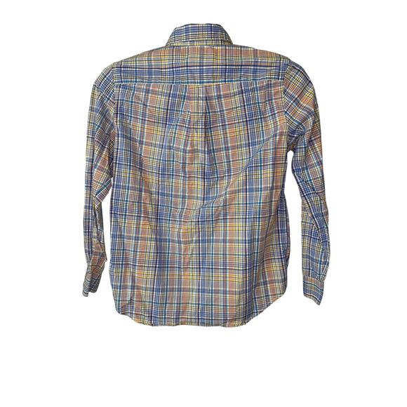 Ralph Lauren Blue and Orange Button Down Shirt Boys Large 14/16 - Picture 2 of 5